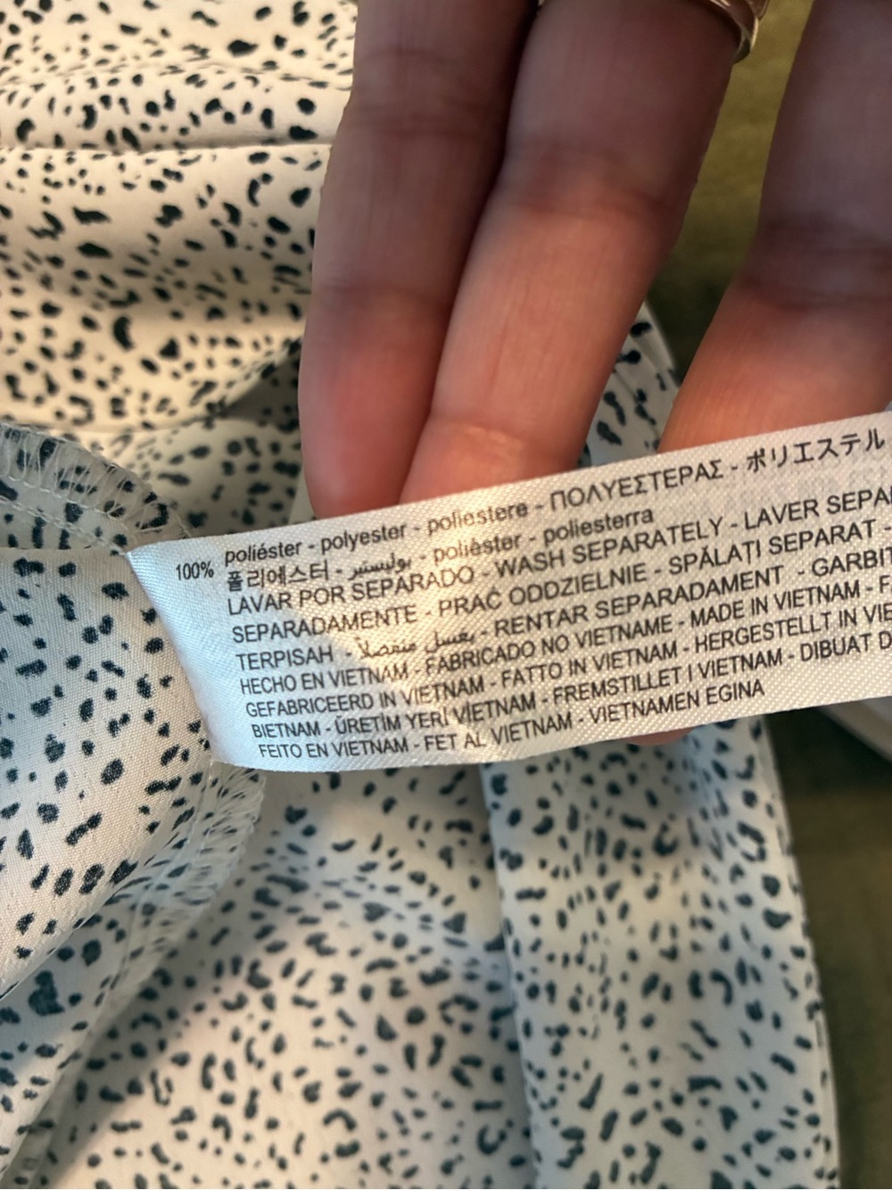 Zara Printed Ring Detail Wrap Midi Skirt Size Large - Picture 8 of 8